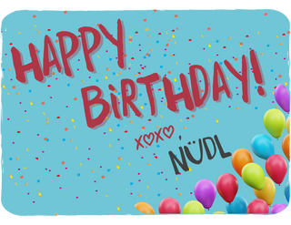 NUDL Helmets Happy Birthday Gift Card